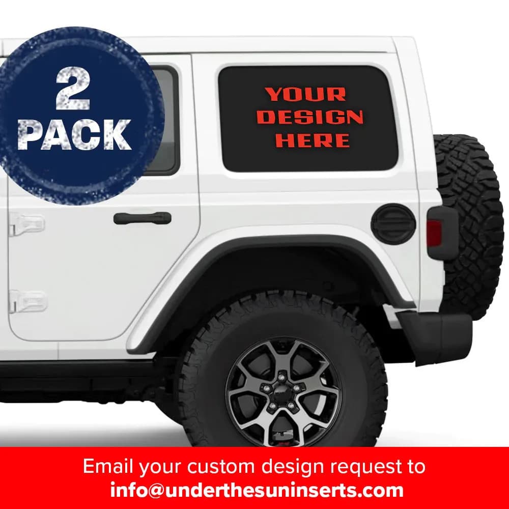 Custom Design Jeep Wrangler Side Windows Printed Vinyl Decal