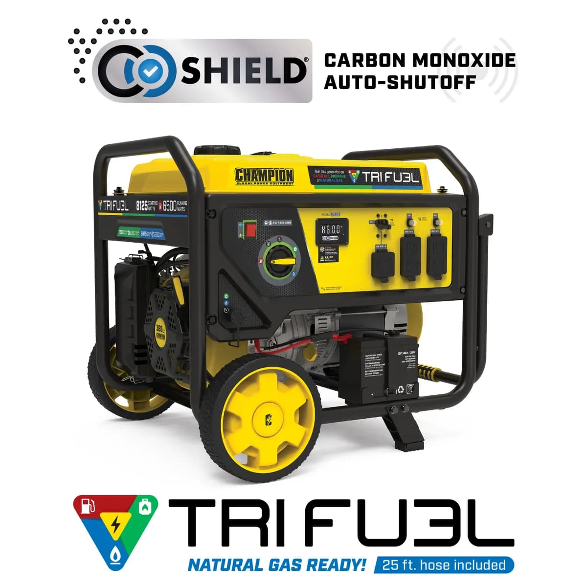 6500watt Natural Gas With co Shield And Carbon Monoxide Auto Shutoff System. tr