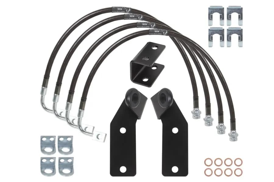 1117 Wrangler Jku 4x4 Extended Brake Lines Guides And Ebrake Drop 3.0in Lift