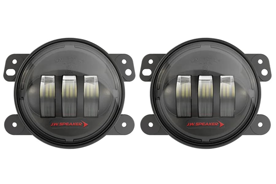 6145 j2 Model 12v Sae/Ece LED Fog Light With Black Inner Bezel(2 Light Kit)