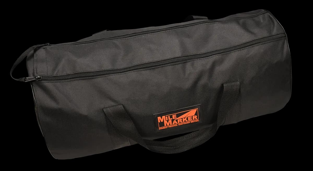 Mile Marker 1-1/4in x 30ft K-Rope Kit, Black W/Bag