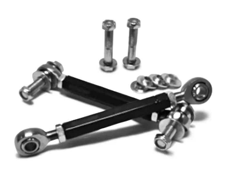 Steinjäger Without Drop Clevises Sway Bar End Links 1/2-20 9.00 Inches Long Chrome Moly Heims Powder Coated Aluminum Tubes