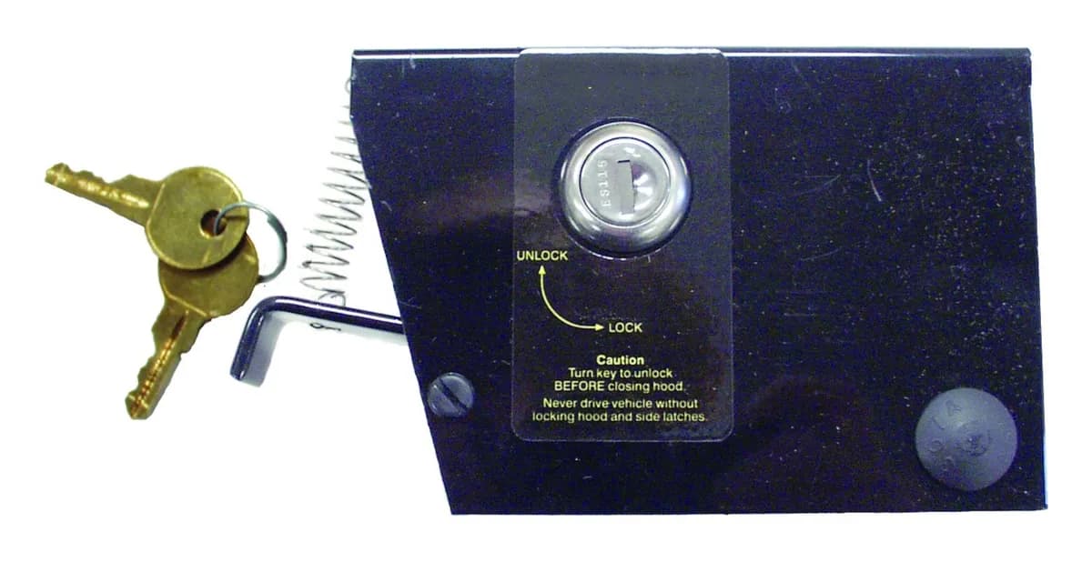 Hood Lock 1972-1983 CJ-5;1972-1975 CJ-6;1976-1986 CJ-7;1981-1986 CJ-8;