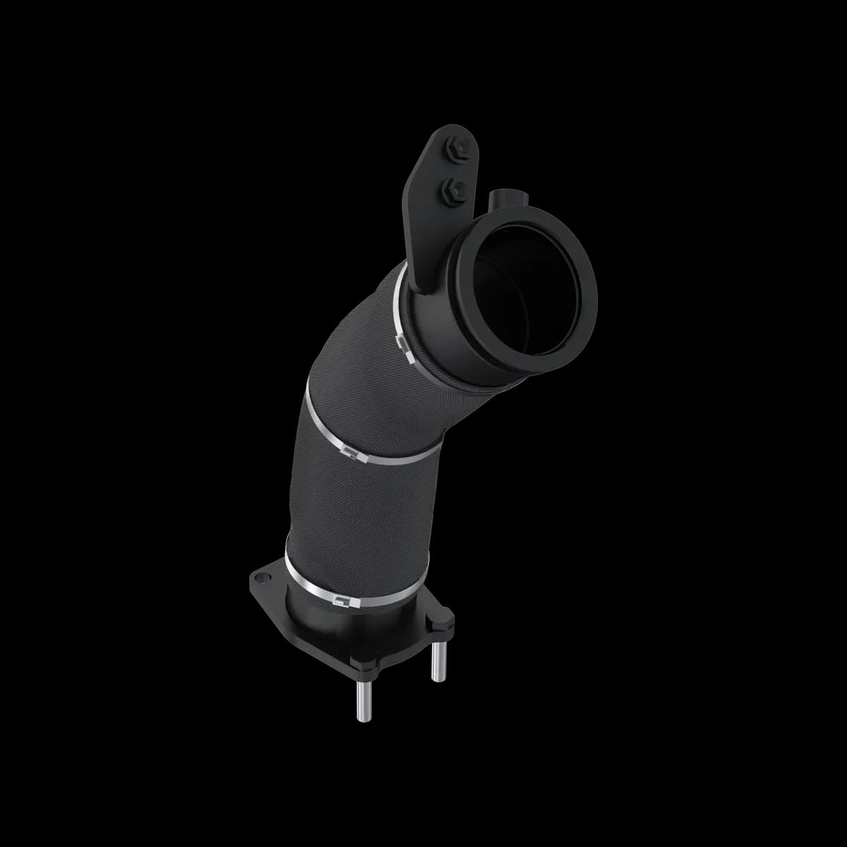 MBRP 2017-2025 Chevrolet/GMC Silverado/ Sierra 2500HD/ 3500HD L5P Duramax 6.6L Black-Coated Aluminized Steel 3.5 Down Pipe GM8436