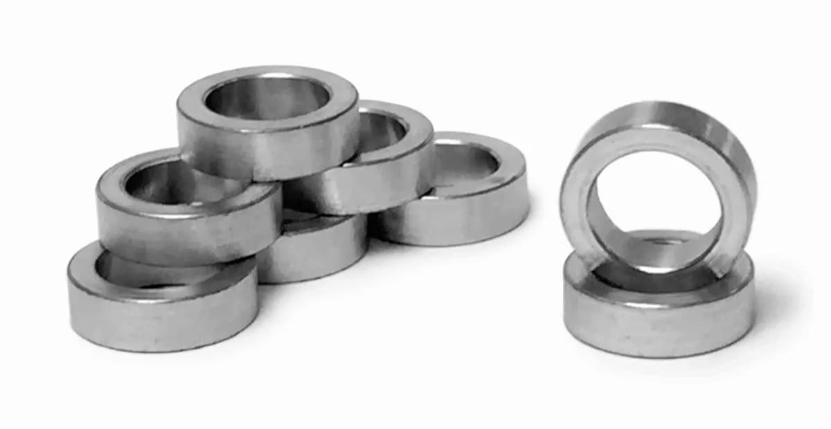 Steinjäger Bushing Style, Zinc Plated Rod End Spacers 0.527 Bore 0.375 Long 0.625 Diameter 8 Pack