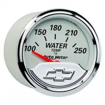 Gauge, Water Temp, 2 1/16", 250?F, Elec, Chevrolet Heritage Bowtie