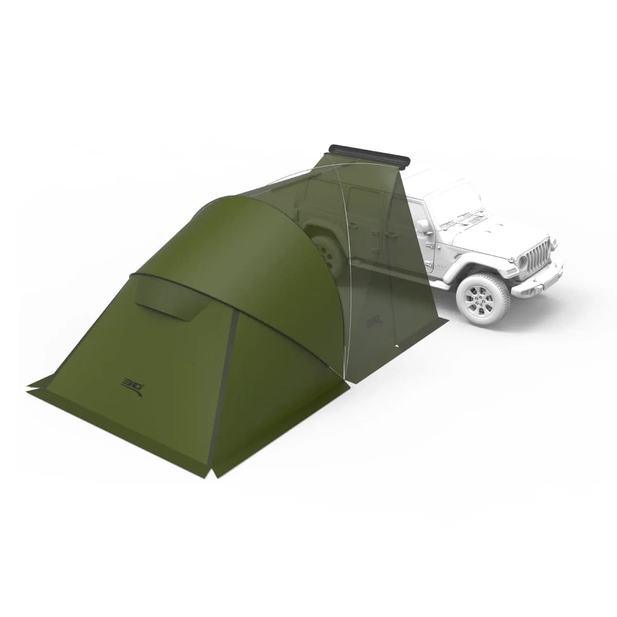 u ACE Modular Car Awning Annex Tent/ Army Green 6161a-Ag