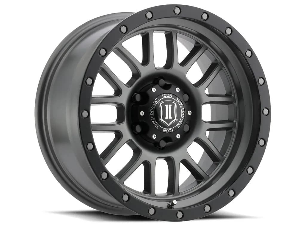 Alpha Wheels 17 x 8.5 Titanium Matte 6 x 135 5-In 6mm 87.1mm 2500 Lbs