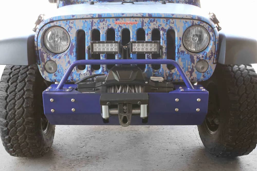 Steinjäger Bumpers Wrangler JK 2007-2018 Bumper Light Bar, Short Southwest Blue
