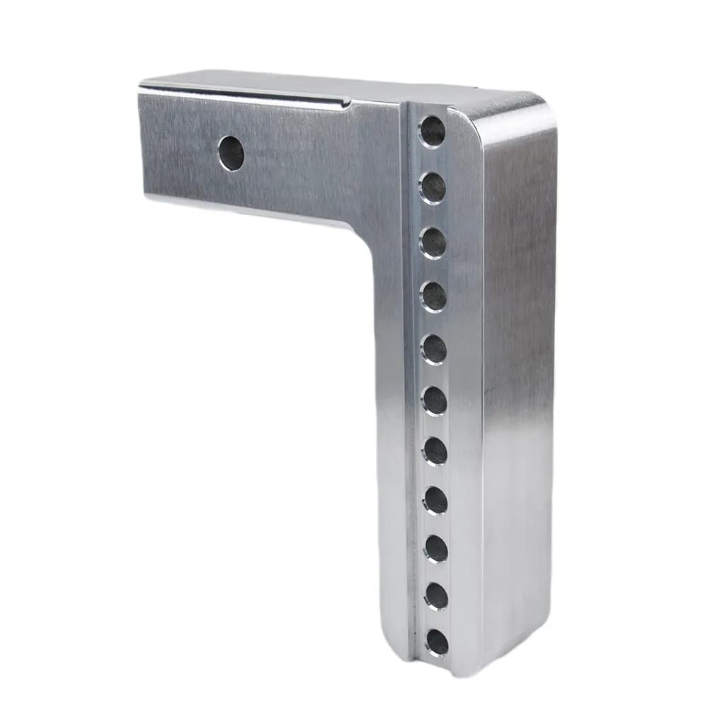Aluminum Drawbar Only 8in Drop With 2.5in Shank (18.5k Gross Tongue Weight Rating)