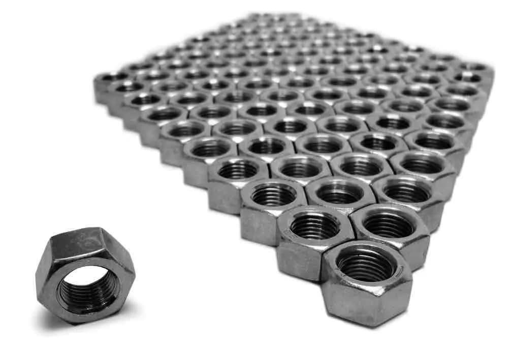 Nuts Bulk Full 1/4-28 LH 100 Pack Grade 2 Plated Zinc Yellow