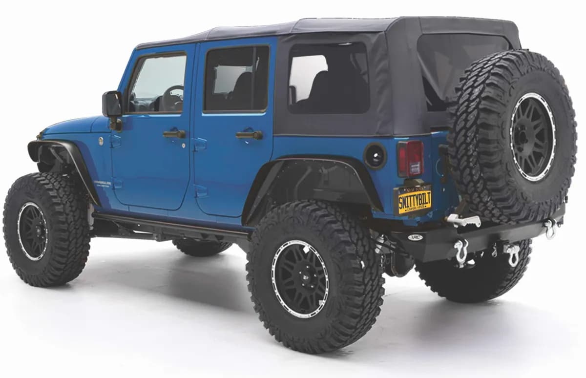 Tops and Covers 2007-2009 Replacement 4 Door, No Door Skins Black Vinyl