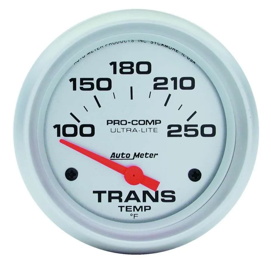 Gauge, Transmission Temp, 2 5/8", 100-250?F, Electric, Ultra-Lite