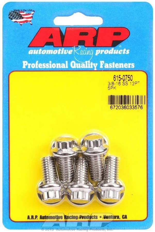 3/816 x 0.750 12pt 7/16 Wrenching ss Bolts