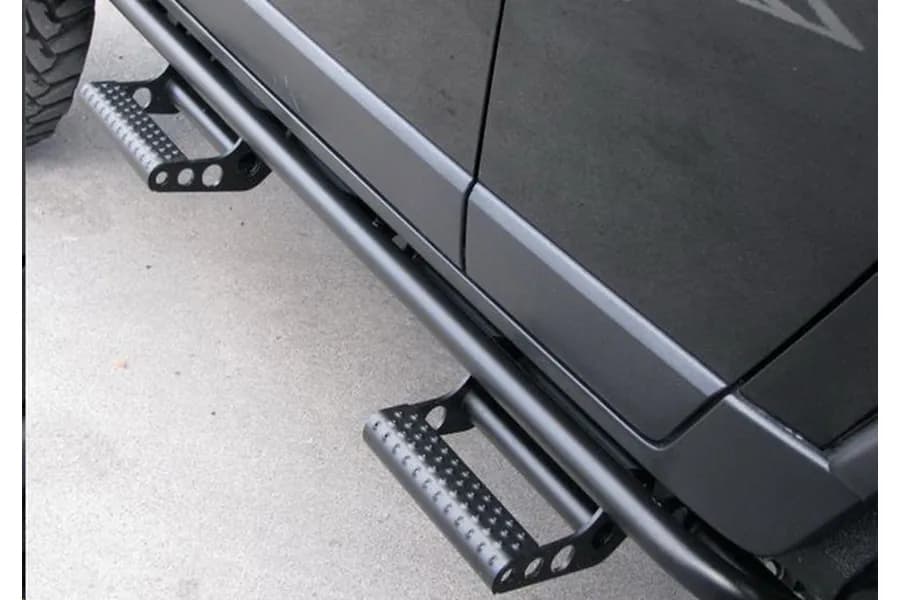 0718 Wrangler 4 Door Rkr Step System Textured Black