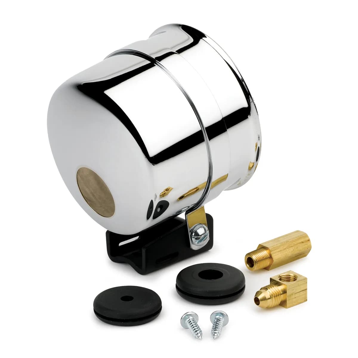 Gauge Mount, 3 3/8", Pedestal w/ Chrome Cup