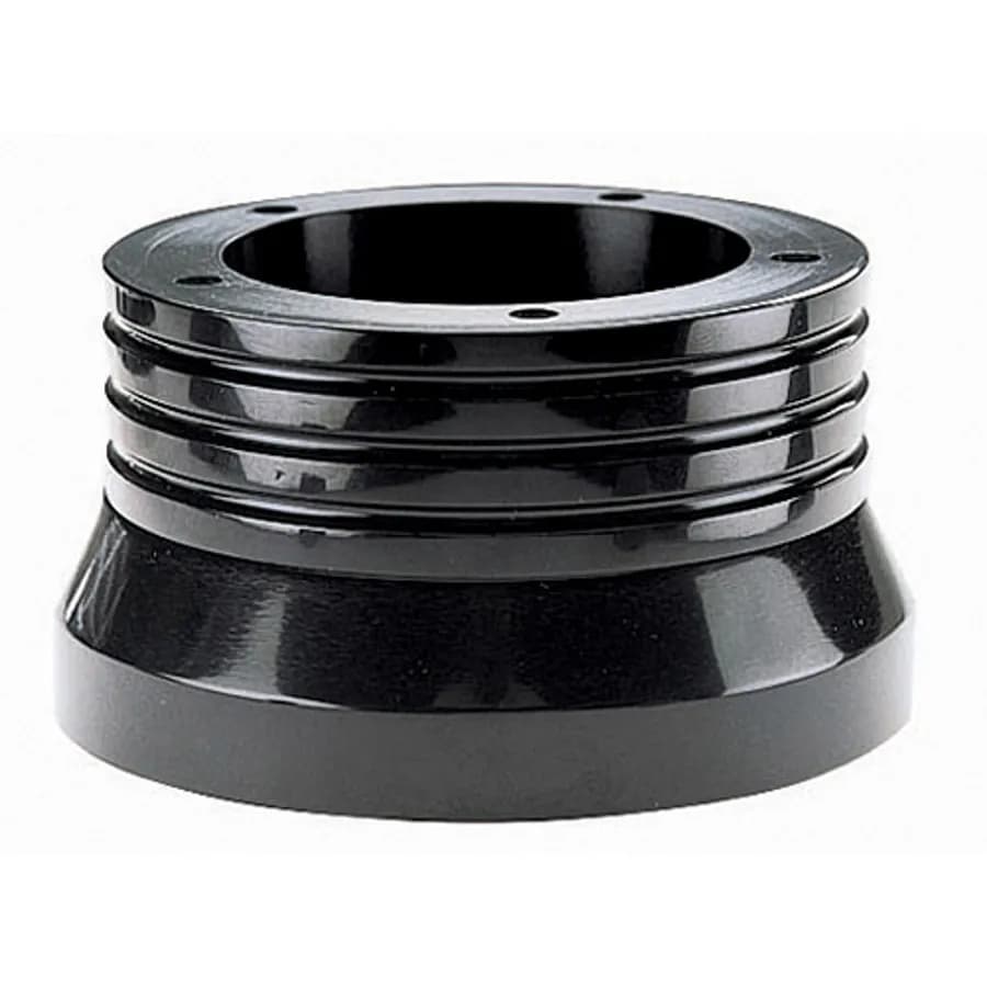Billet Style Steering Wheel Installation Kit; Black Luster; Not Designed for Vehicles w/Air Bag or Telescopic Column or Radio Controls/Cruise Controls Mounted on Steering Wheel;