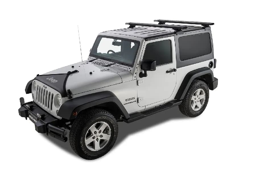 Rhino Rack Reconn-Deck RCL Black 2 Bar Backbone Roof Rack - JK 2dr Hardtop