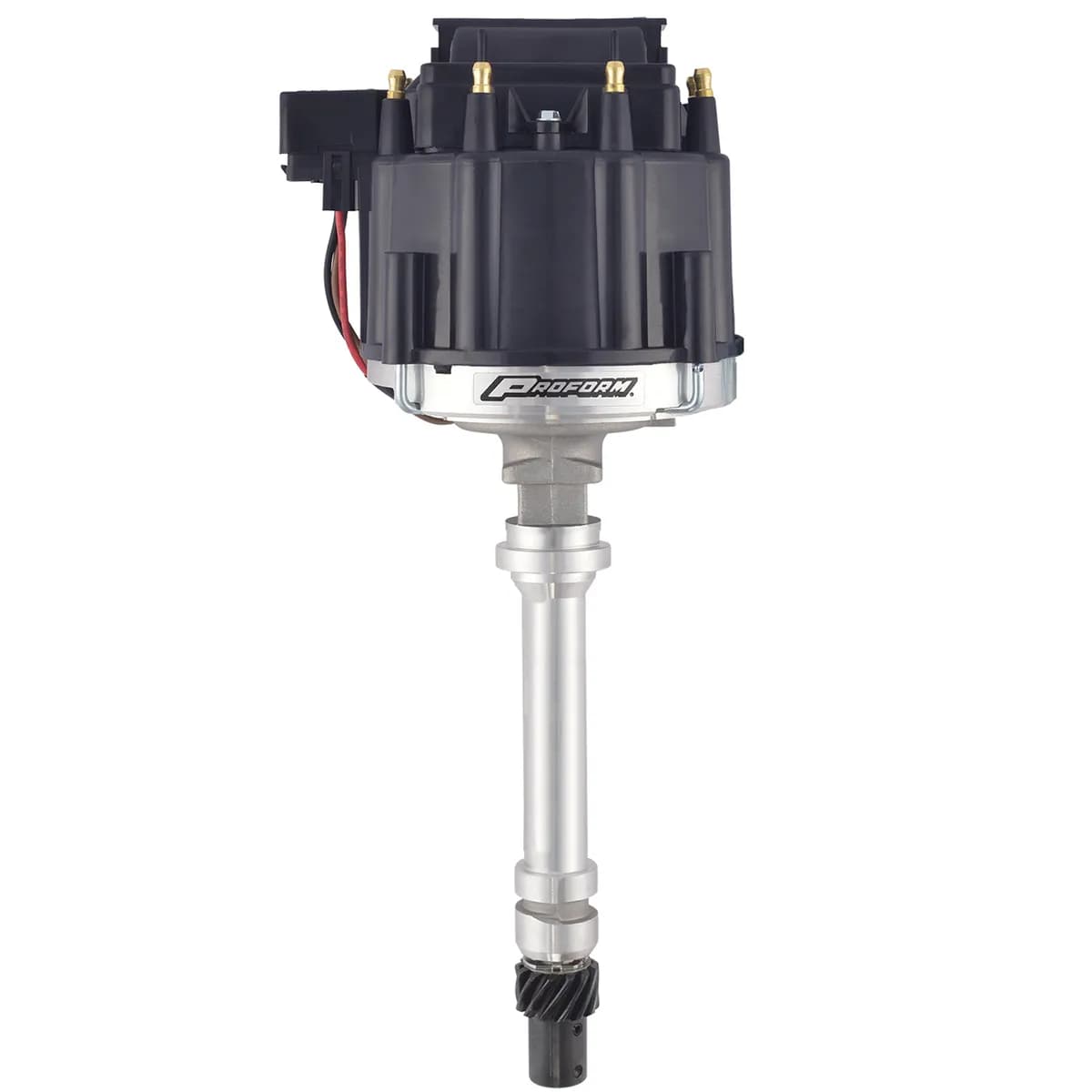 HEI Distributor Racing Type w/o Vac-Adv Black Cap Polished Chevy V8 Engines Proform