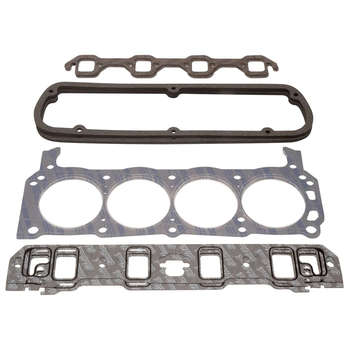 Edelbrock 7364 Engine Gasket Set (Head / Inake / Exhaust / Valve Cover) for Ford