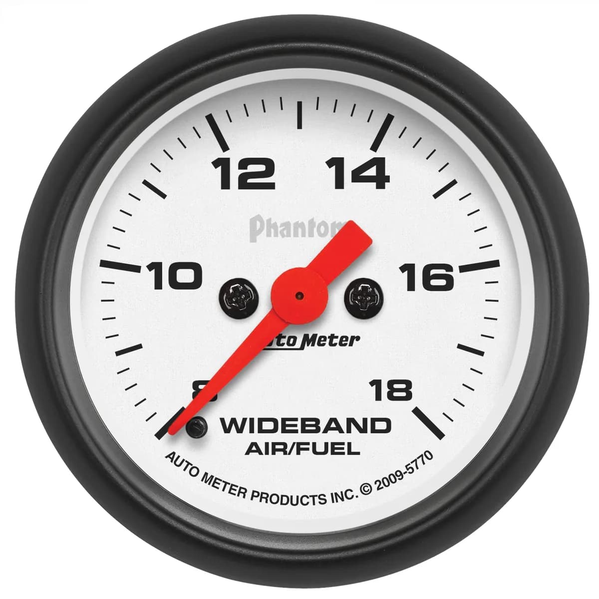 Gauge, Air/Fuel Ratio-Wideband, Analog, 2 1/16", 8:1-18:1, Stepper Motor, Phantom