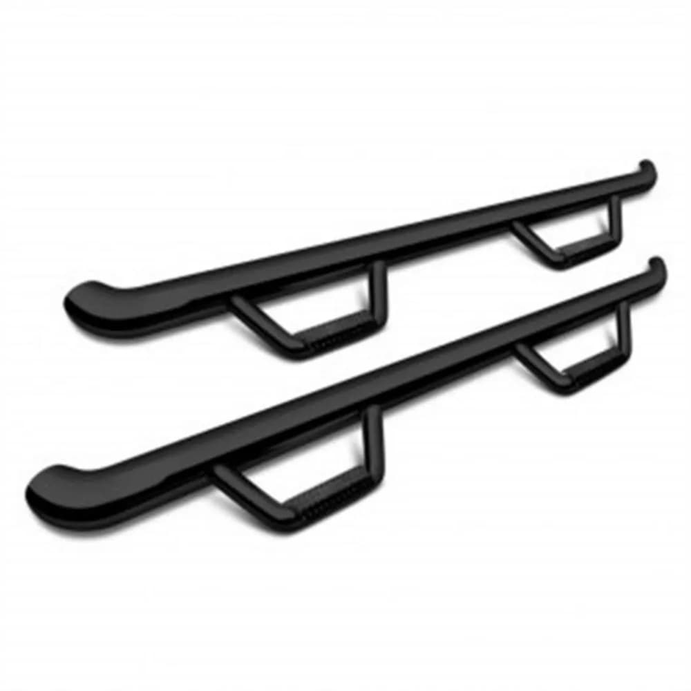 1518 RAM 1500 Crew Cab 3in Wheel to Wheel Nerf Steps W/Cleated Steps; Black