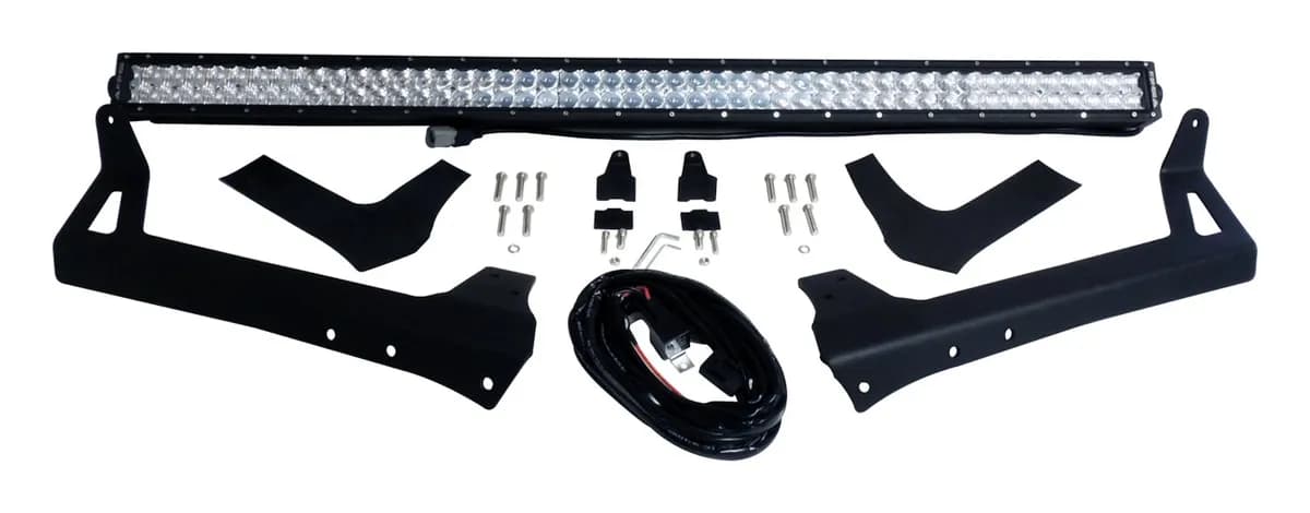 RT Off-Road 50in LED Light Bar and Windshield Bracket Kit for 2007-2018 Jeep JK Wrangler