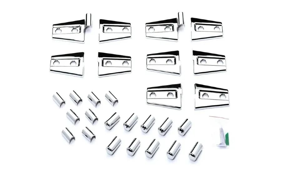 0718 Jeep Wrangler JK Chrome Trimhinge Covers
