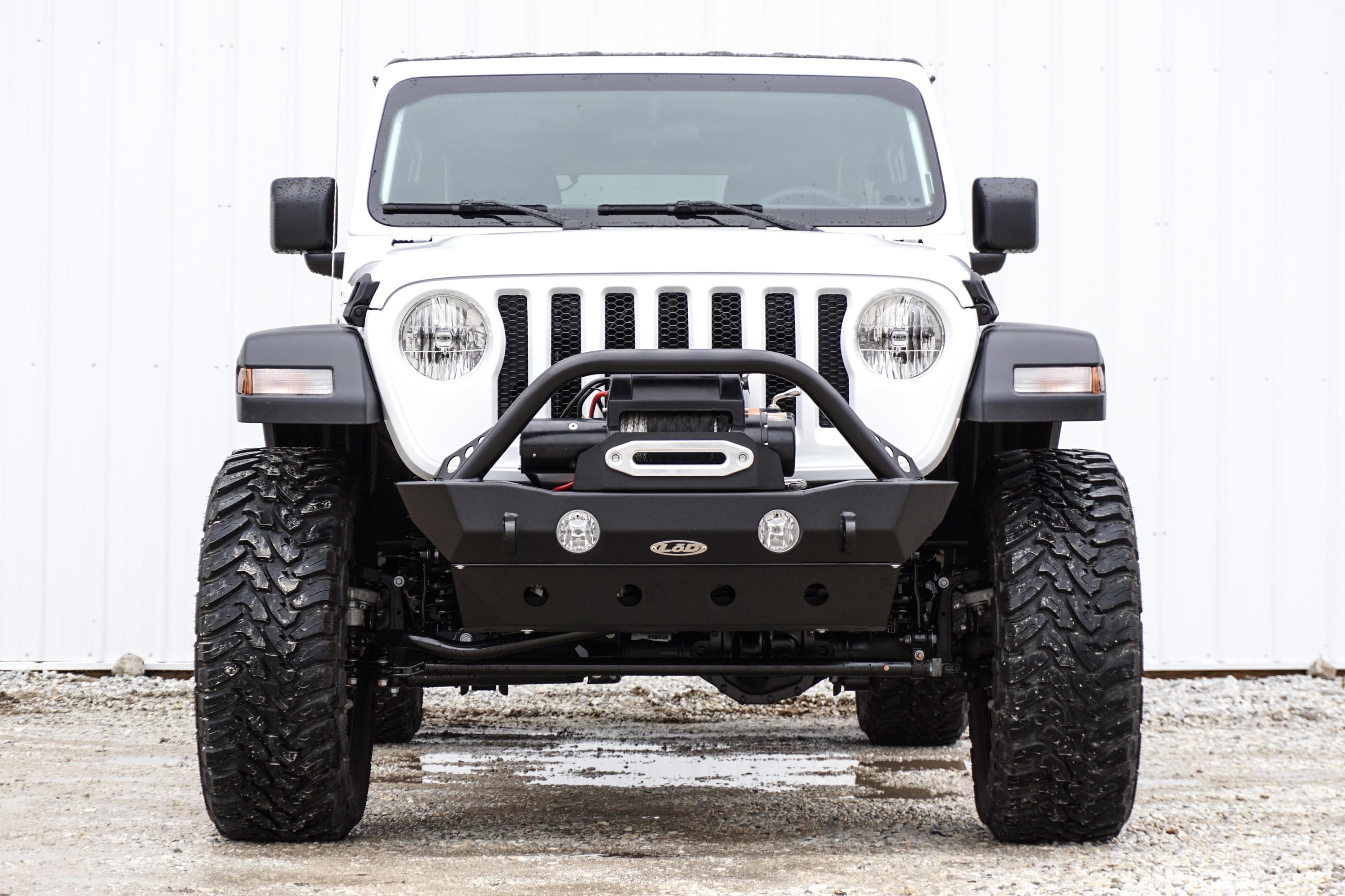 LoD Offroad LOD Destroyer Shorty Front Bumper w/ Bull Bar - Black Powder Coated - JT/JL