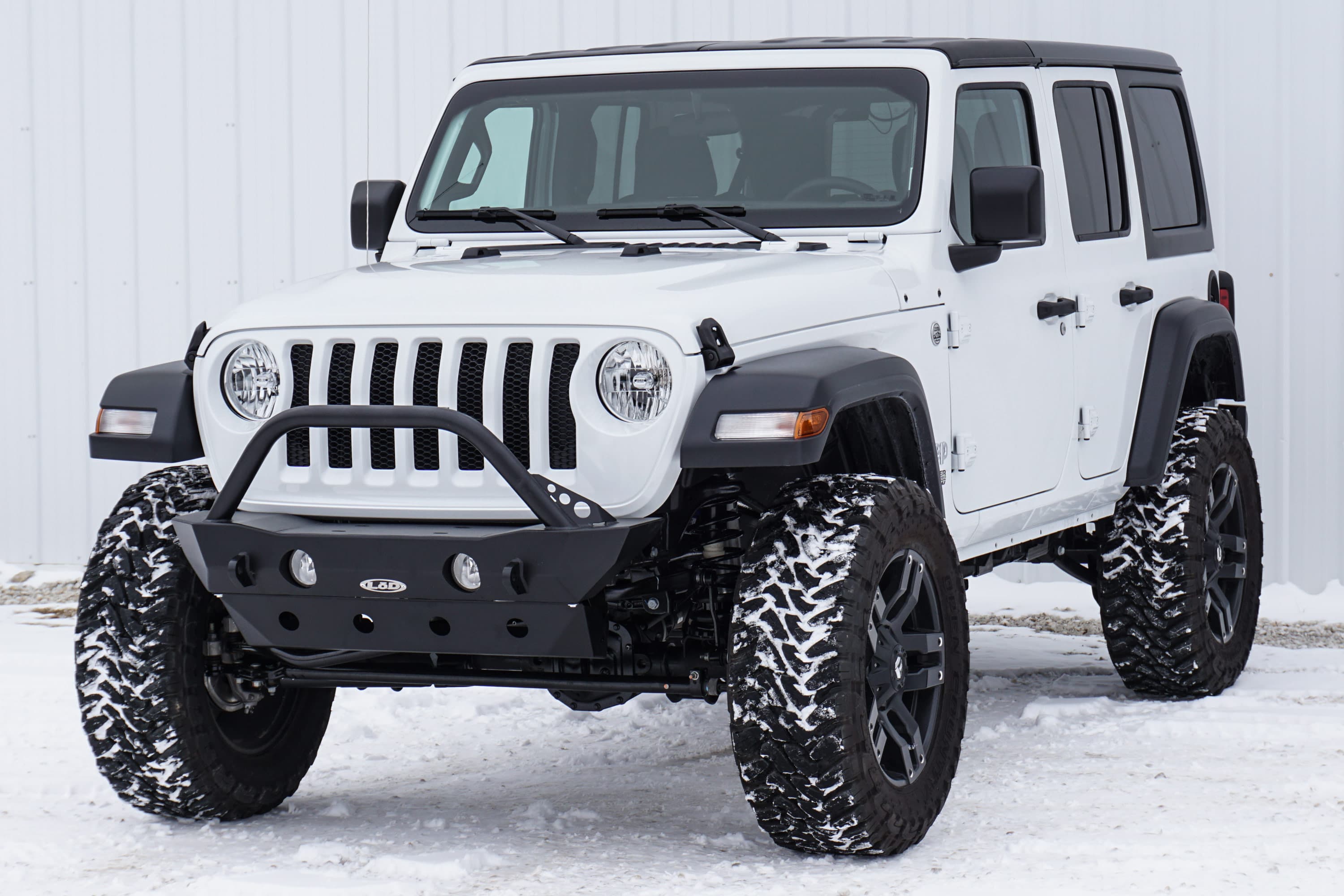 LOD Destroyer Shorty Front Bumper w/ Bull Bar - Black Powder Coated - JT/JL product image