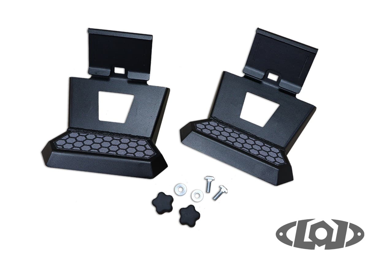 LoD Offroad Armor Lite Rocksliders Drop Steps (pair) (Black Powder Coated)