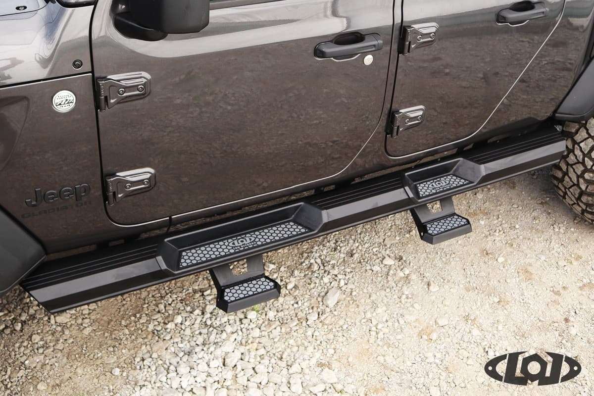 Armor Lite Rocksliders Drop Steps (pair) (Black Powder Coated) product image