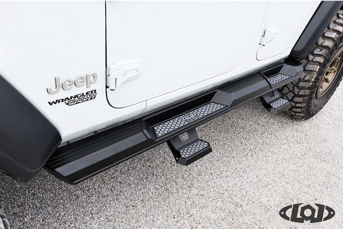 Armor Lite Rocksliders Drop Steps (pair) (Black Powder Coated) product image