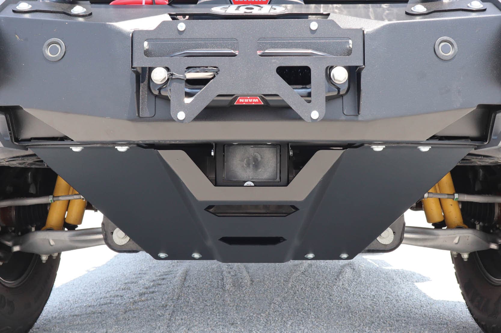 2021+ Bronco Black Ops Front Bumper ACC Sensor Relocation Kit (ACC Mounting Bracket ONLY) (Black Powder Coated) product image