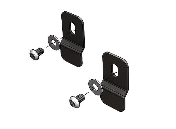 JL Rear Bumper Parking Sensor Mounting Kit (Black Powder Coated) product image