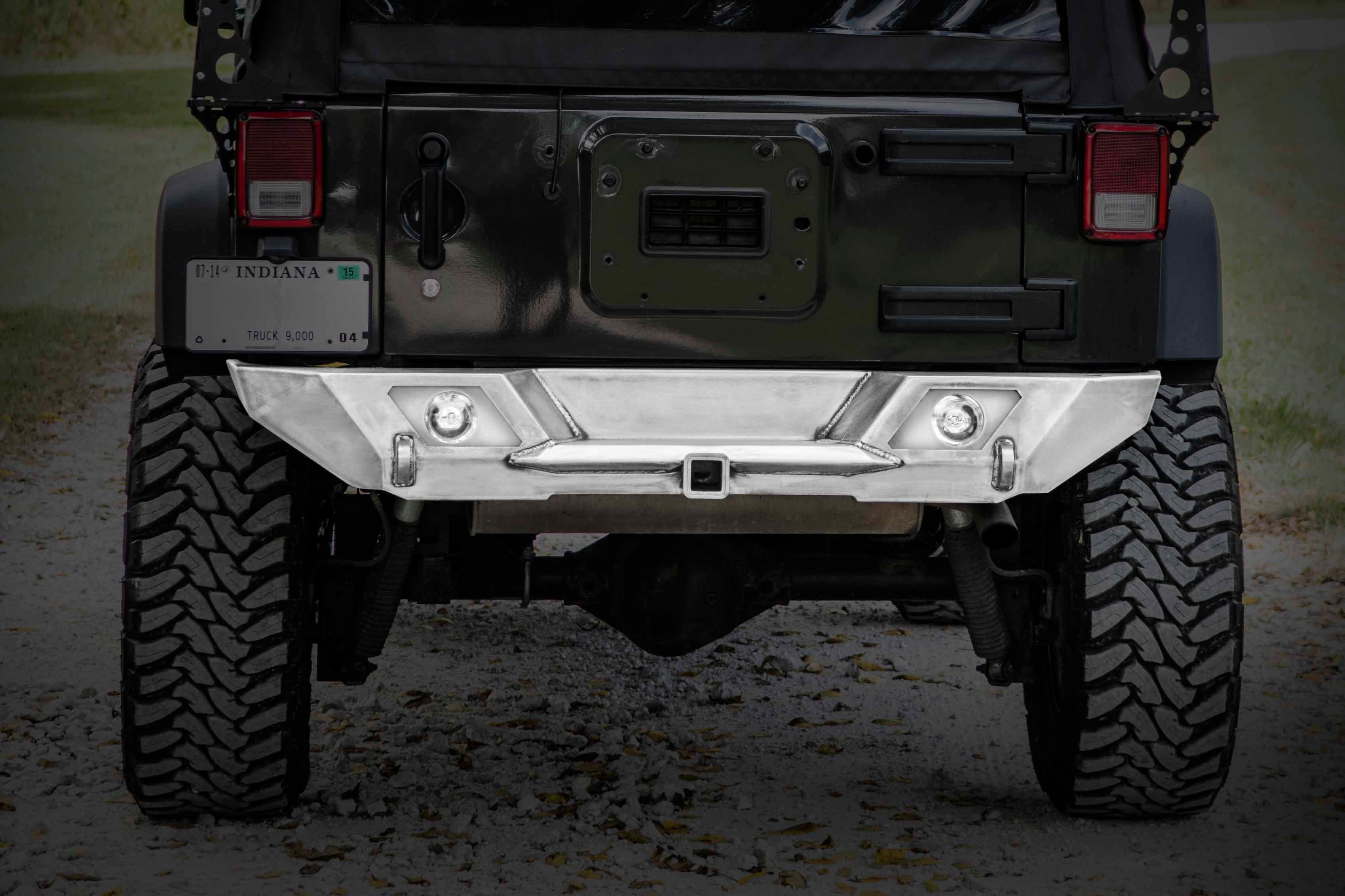 LoD Offroad LOD Shorty Destroyer Rear Bumper Only Black Powder Coated - JK