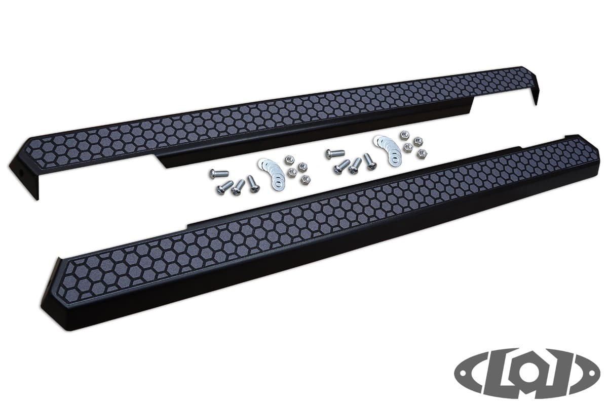 LoD Offroad Armor Lite Rocksliders Long Drop Steps (pair) (Black Powder Coated)