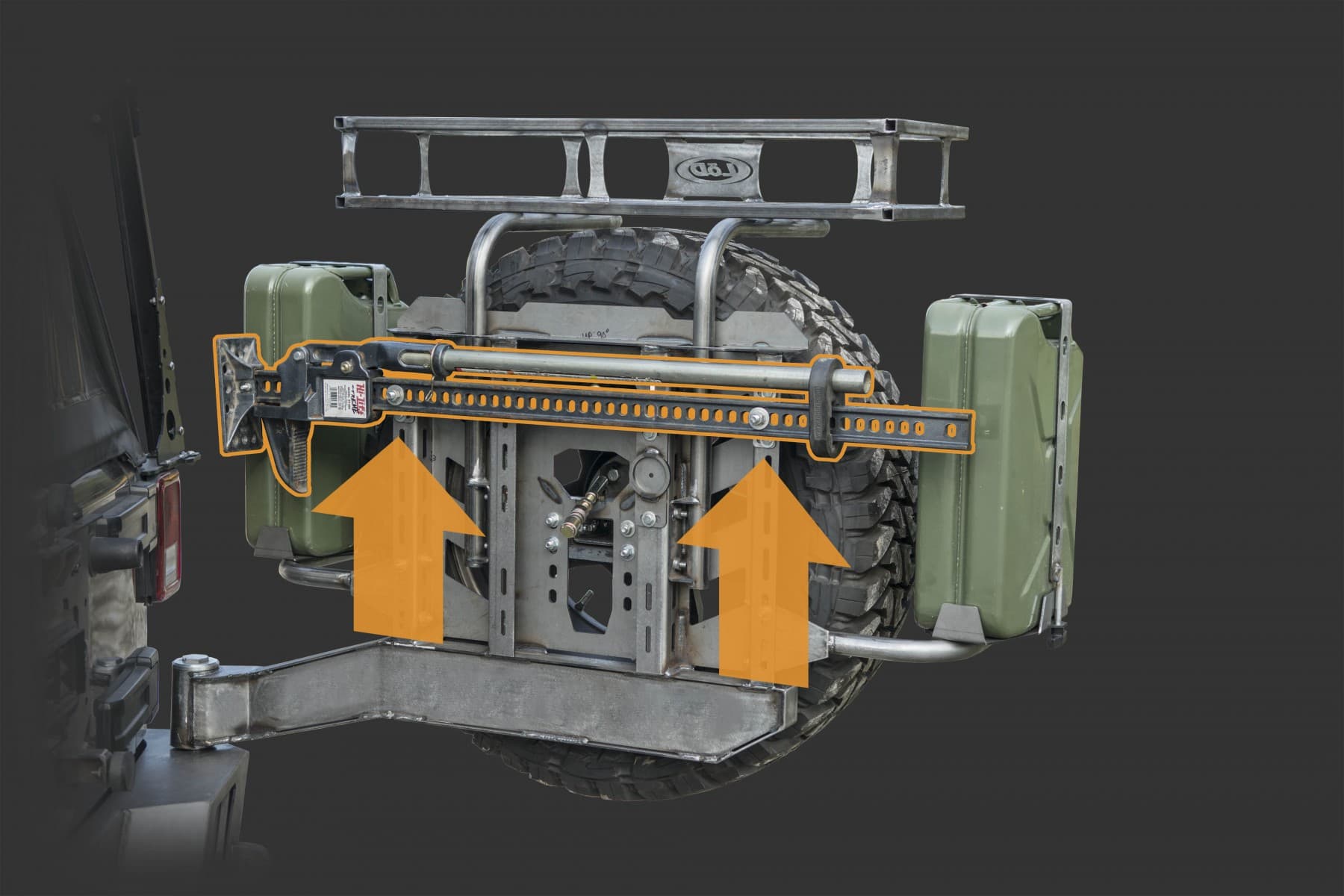 Destroyer Hi-Lift Horizontal Mount (Black Powder Coated) product image