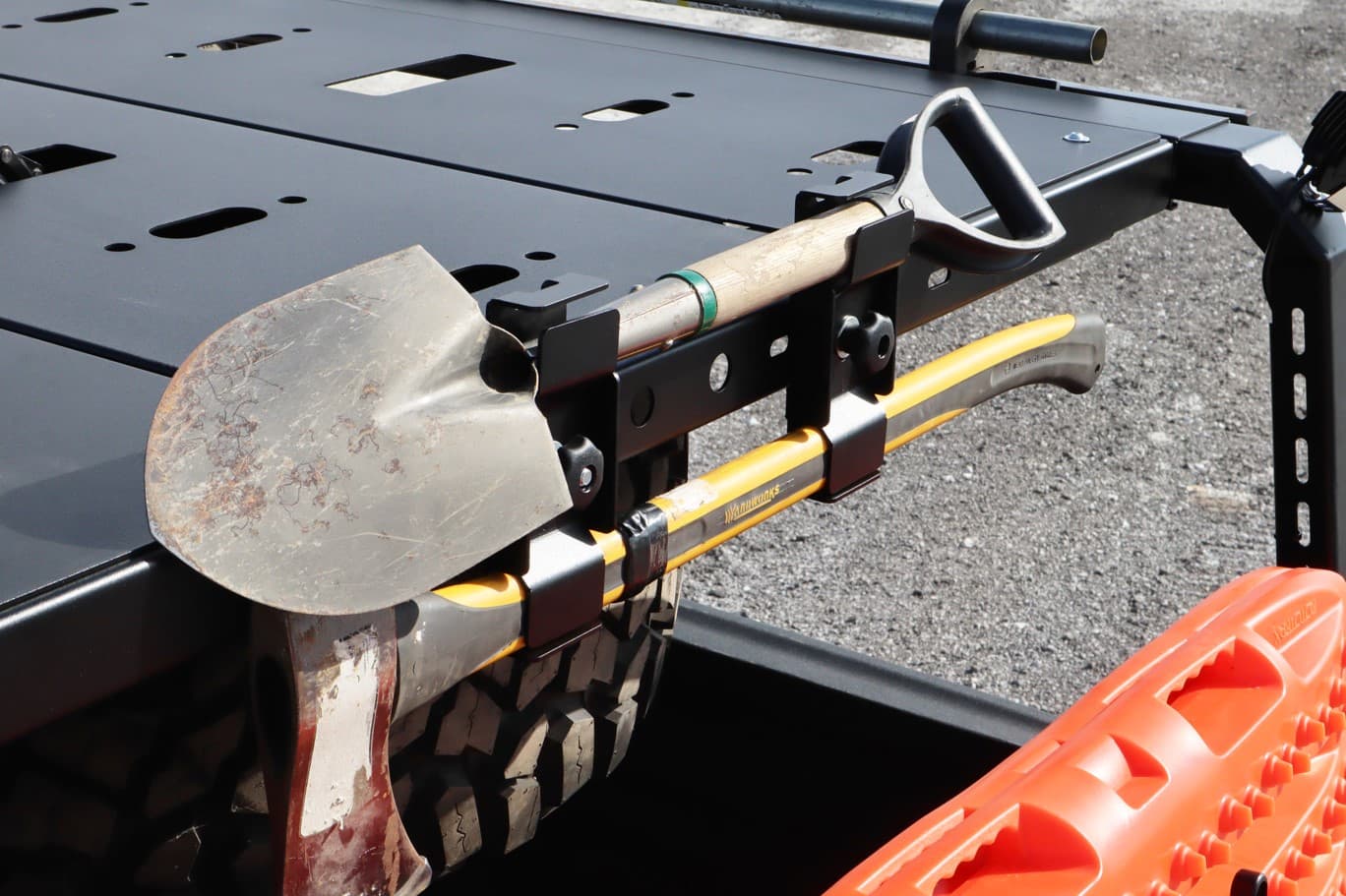 LOD Black Ops Bed Rack Trail Tool Single Mount (Black Powder Coated) product image