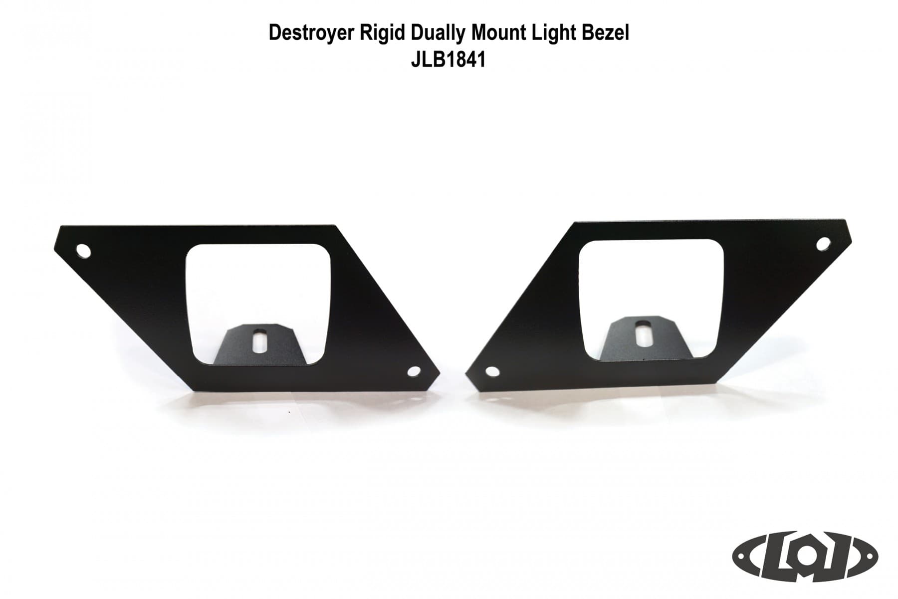 LOD Destroyer Rear Light Bezel Options, Rigid D-Series Dually Lights Black Powder Coated - JL product image