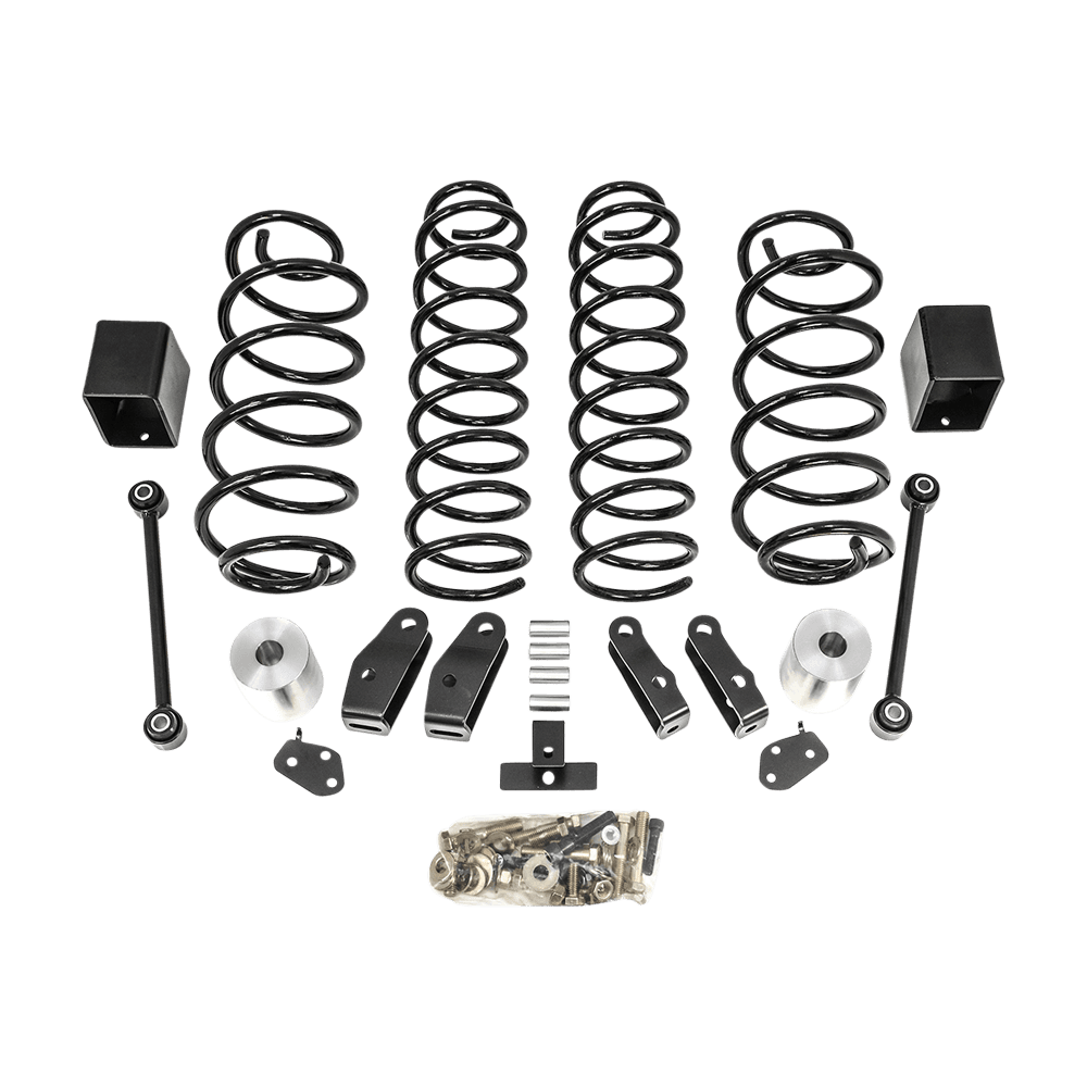 ReadyLift 18C JEEP WRANGLER 2.5IN COIL SPRING LIFT KIT(BLACK SPRING W/SHOCK EXTENSIONS)