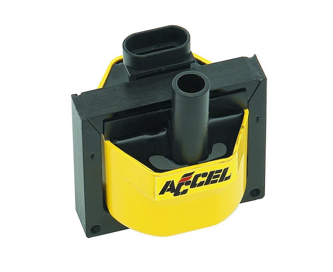 ACCEL 9601 GM VORTEC 5.0/7.4L IGNITION SUPERCOIL 92:1 TURNS RATIO DIRECT PLUG IN YELLOW