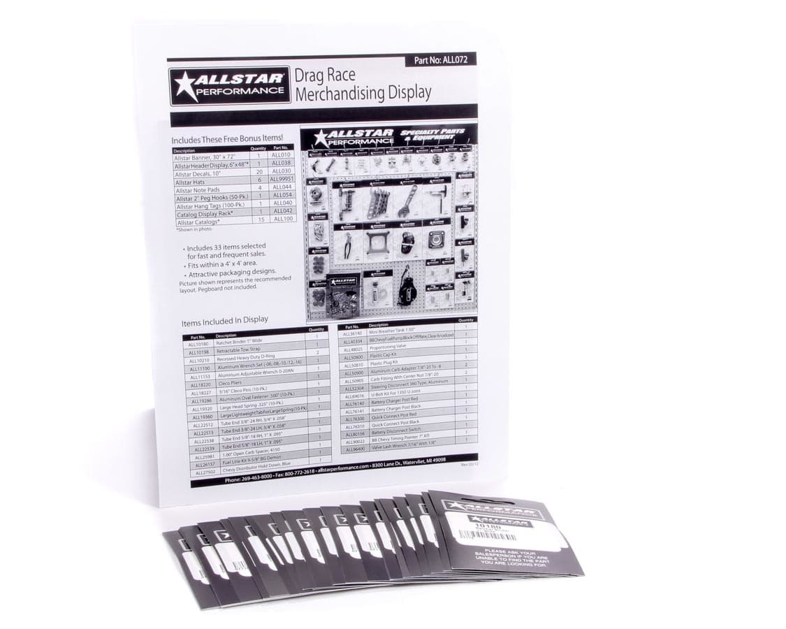 Allstar Performance Merchandising Display Components for ALL072