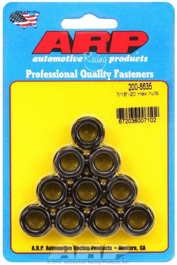 ARP Auto Racing Hex Nuts - 7/16-20 (10)