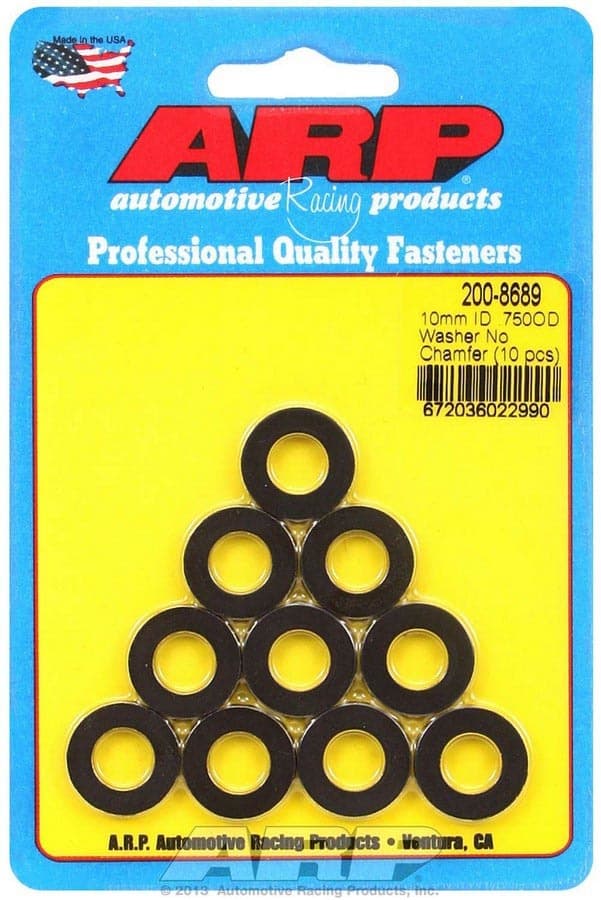 ARP Auto Racing Black Washers - 10mm ID x 3/4 OD (10)