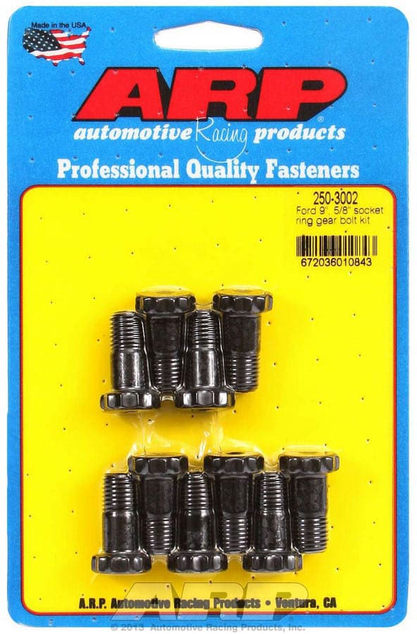 ARP Auto Racing Ford 9 in 716 in diameter 58 in socket ring gear bolt kit