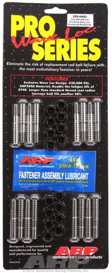 ARP Auto Racing BB FORD 390428 WAVELOC ROD BOLT KIT