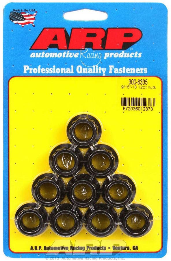 ARP Auto Racing 9/16-18 12pt. Nuts (10)