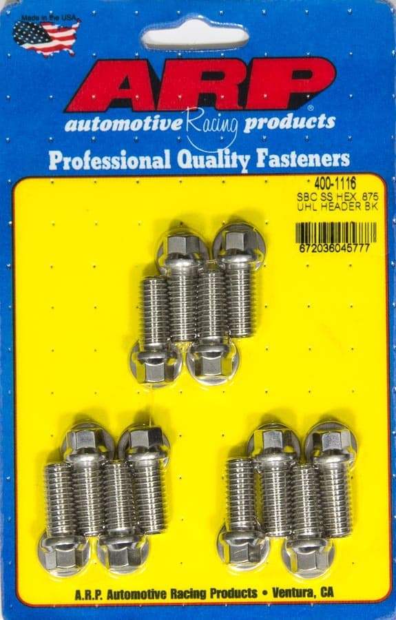 ARP Auto Racing Header Bolt Kit - 6pt. 3/8 x .875 UHL (12)
