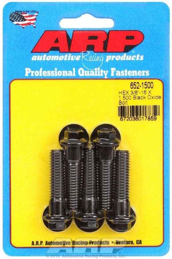 ARP Auto Racing 3/816 X 1.500 HEX BLACK OXIDE BOLTS